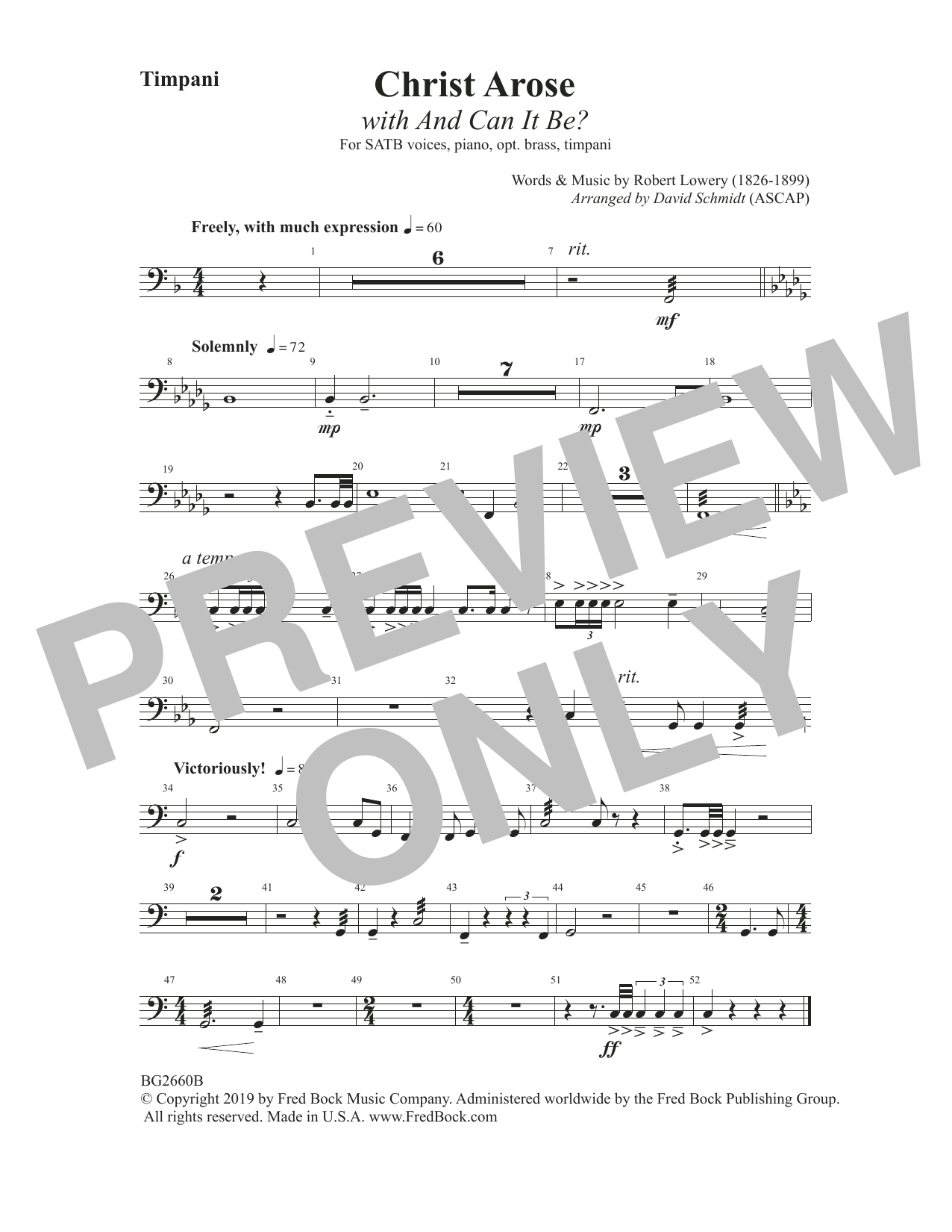 Produktbild zu: Christ Arose (with And Can It Be?) (arr. David Schmidt) - Timpani