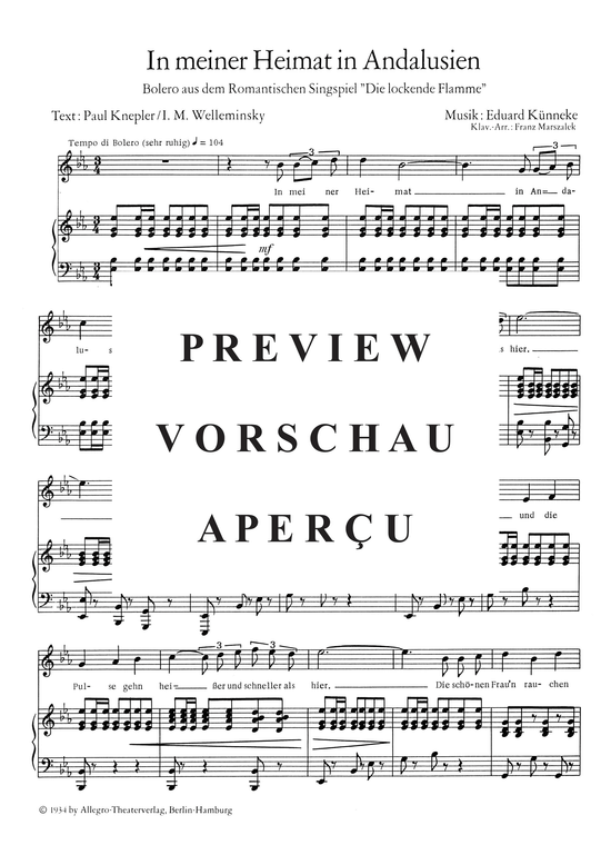 gallery: Eduard Künneke Operetten Liederbuch, , 