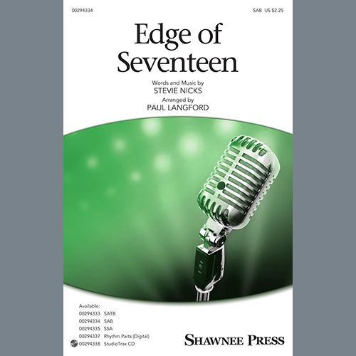 cover: Edge Of Seventeen (arr. Paul Langford), Stevie Nicks