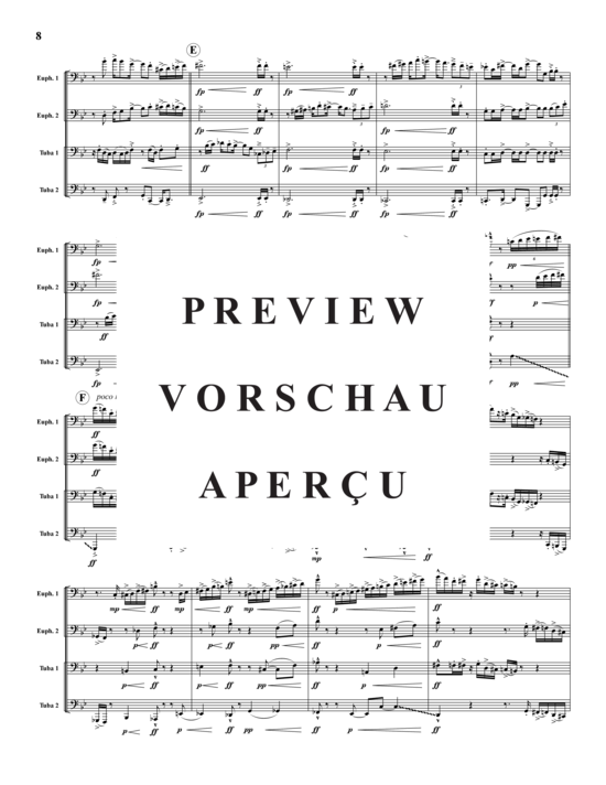 Product gallery: Page 9 of 21 Funk 3 Sätze , , (Tuba Quartet: 2x Baritone, 2xTuba)