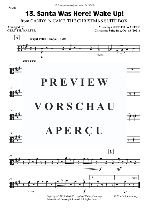Produktgalerie: Seite 8 von 9 Santa Was Here! Wake Up!, , Streicher Quartett