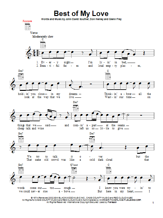 Product gallery: Page 1 of 1 Best Of My Love, Eagles