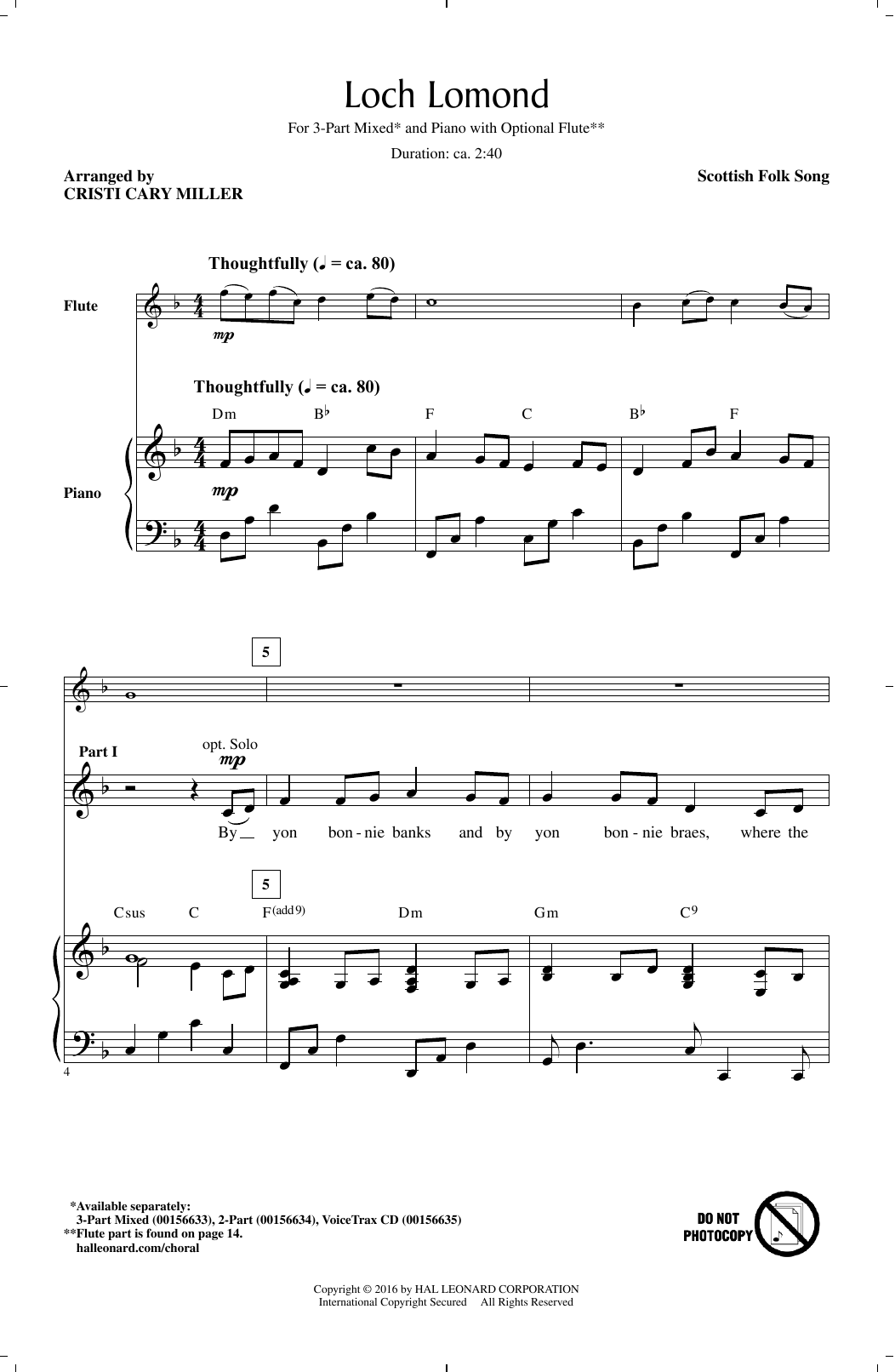 Produktgalerie: Seite 1 von 1 Loch Lomond, Cristi Cary Miller, Chor