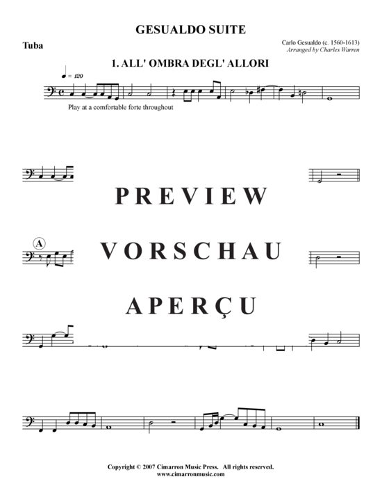 Produktgalerie: Seite 20 von 21 Gesualdo Suite – 3 Sätze , , (Blechbläserquintett)