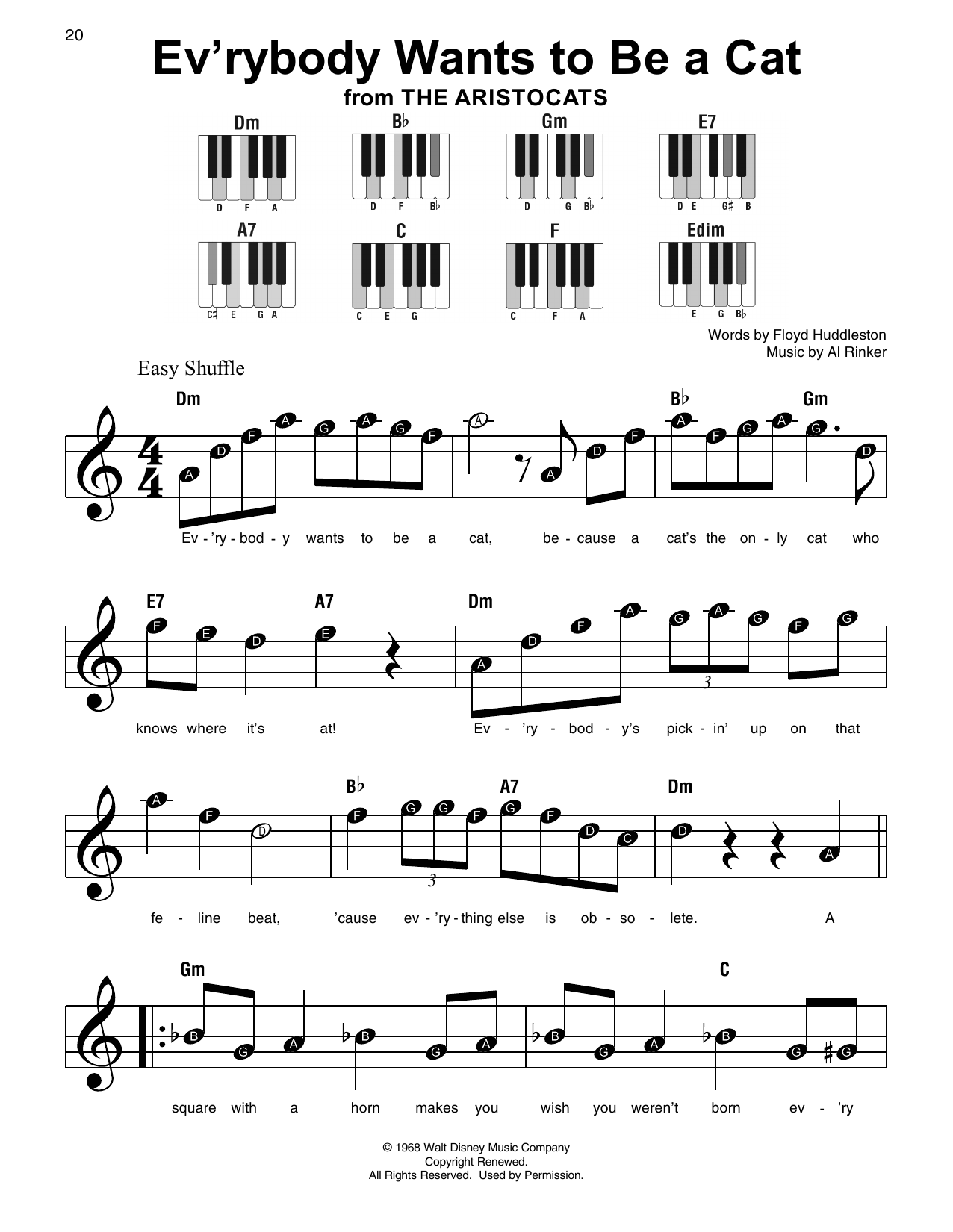 Produktbild zu: Ev'rybody Wants To Be A Cat (from The Aristocats)