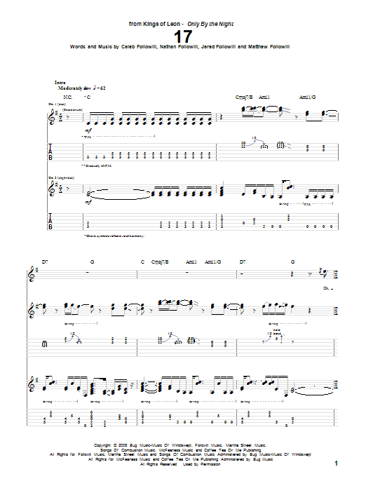 Product gallery: Page 1 of 1 17, Kings Of Leon