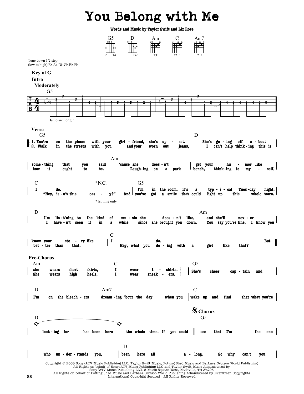Produktbild zu: You Belong With Me
