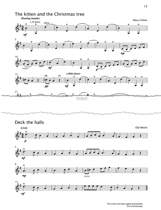 Produktgalerie: Seite 1 von 1 The Kitten And The Christmas Tree, Mary Cohen, Violine
