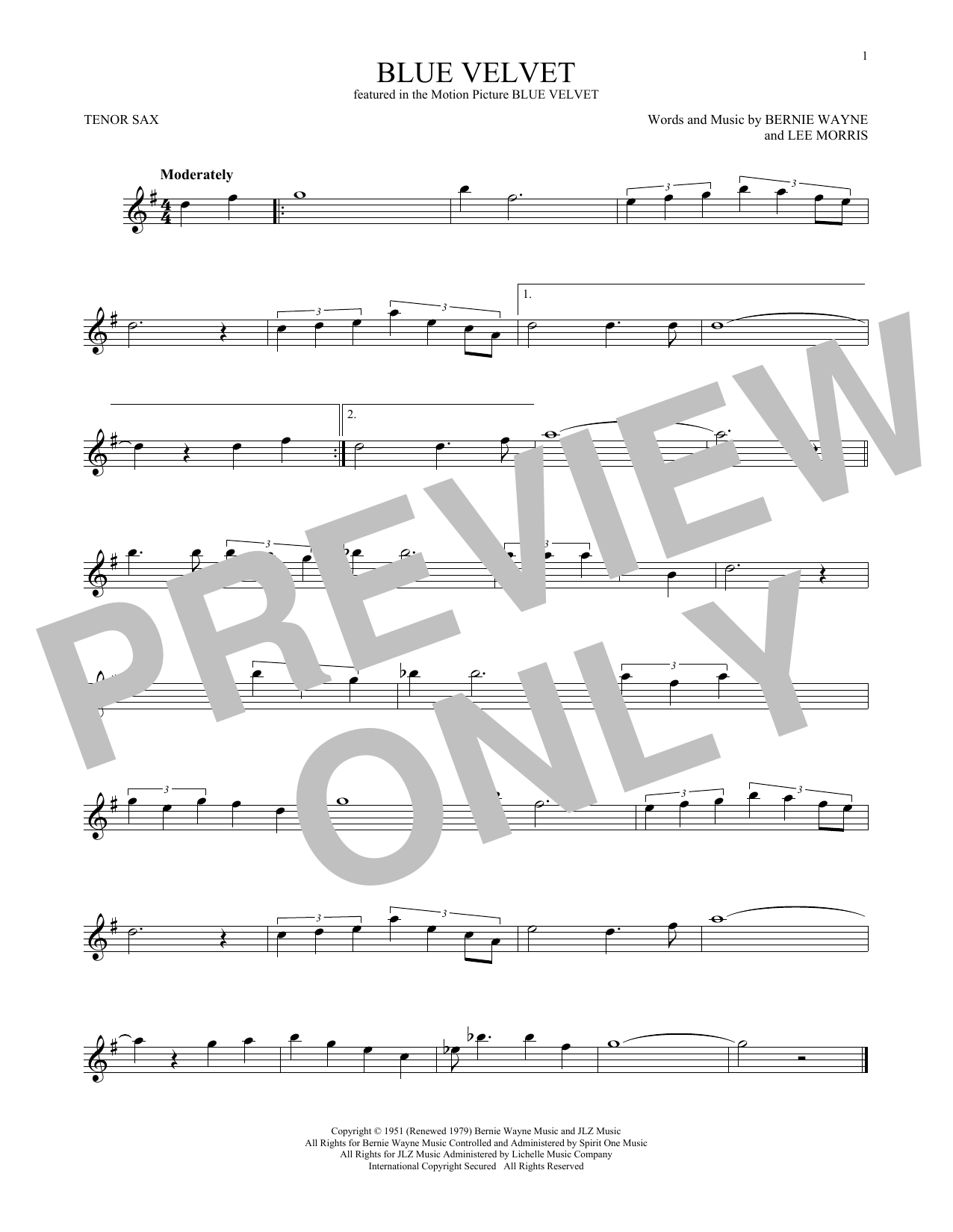 Product gallery: Page 1 of 1 Blue Velvet, Bobby Vinton