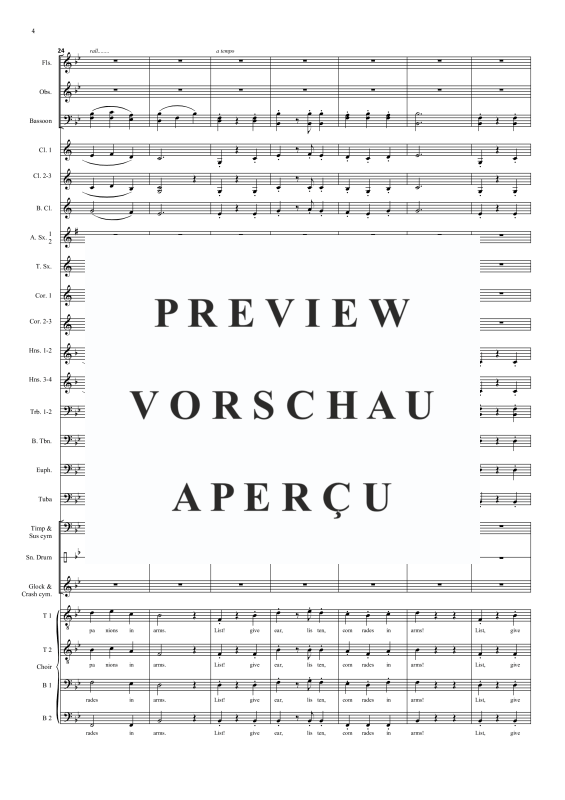 Produktgalerie: Seite 7 von 11 Comrades in Arms, , Männerchor TTBB und Concert Band