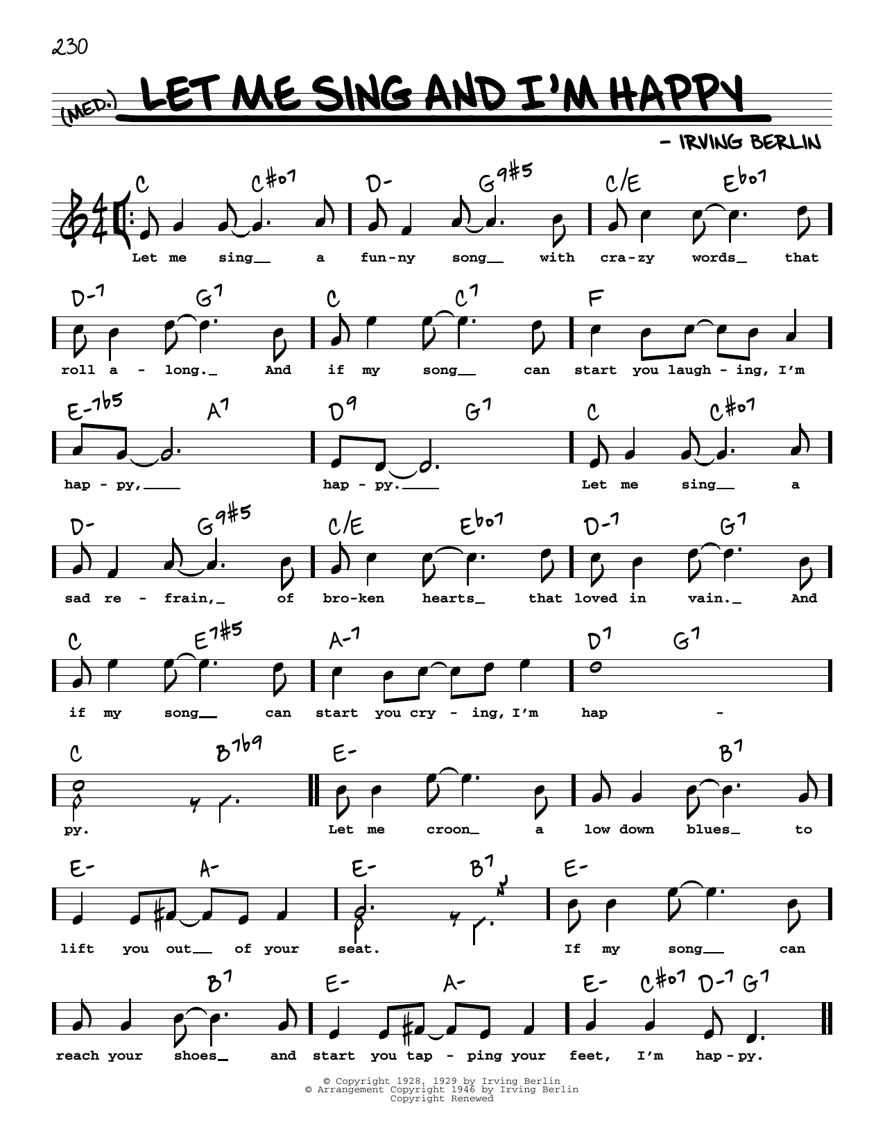Produktbild zu: Let Me Sing And I'm Happy (High Voice)