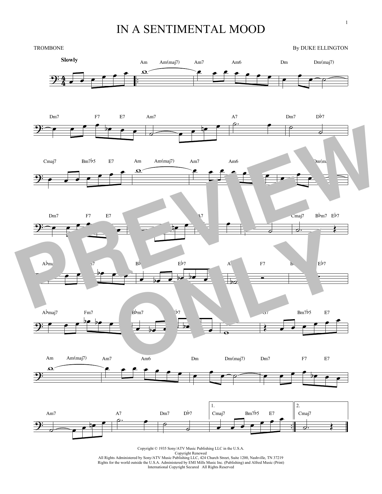 Product gallery: Page 1 of 1 In A Sentimental Mood, Duke Ellington