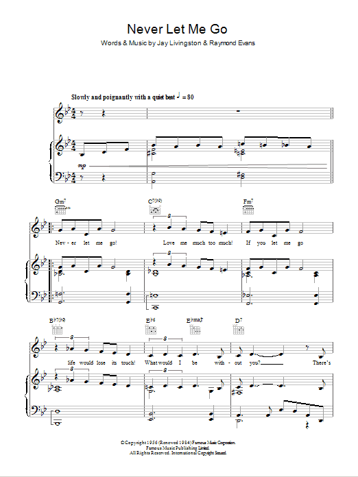 Product gallery: Page 1 of 1 Never Let Me Go, Nat King Cole