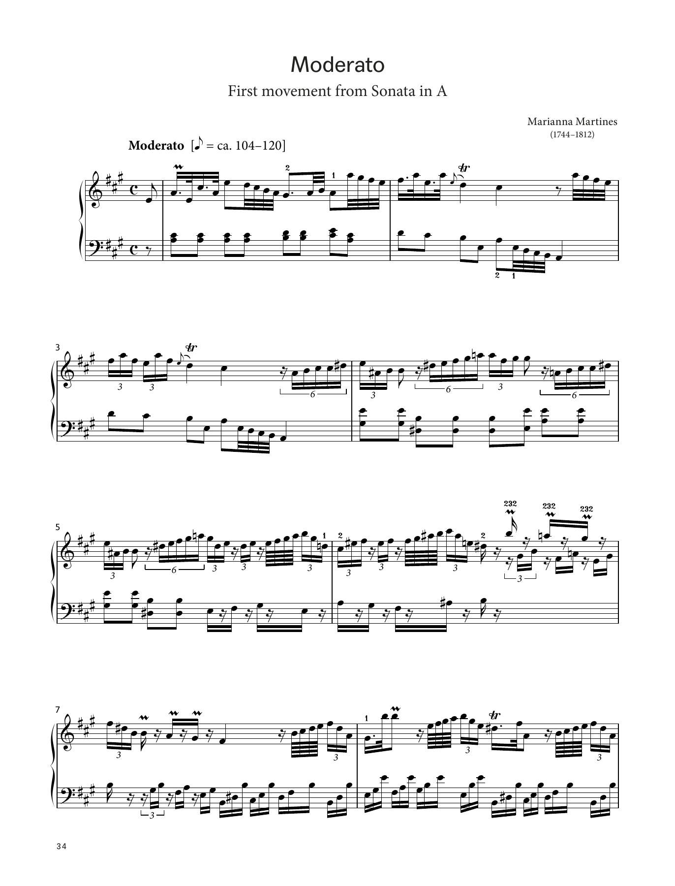 Produktbild zu: Moderato (LCME Piano 2018 Grade 8 List A)