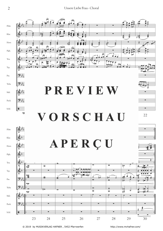 gallery: Unsere Liebe Frau - Choral, , (Großes Blasorchester)