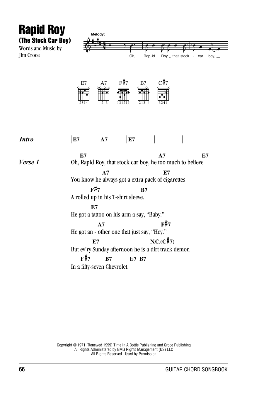 Product gallery: Page 1 of 1 Rapid Roy (The Stock Car Boy), Jim Croce