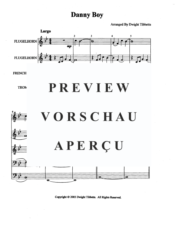 Produktgalerie: Seite 3 von 11 Danny Boy, , Blechbläserquintett