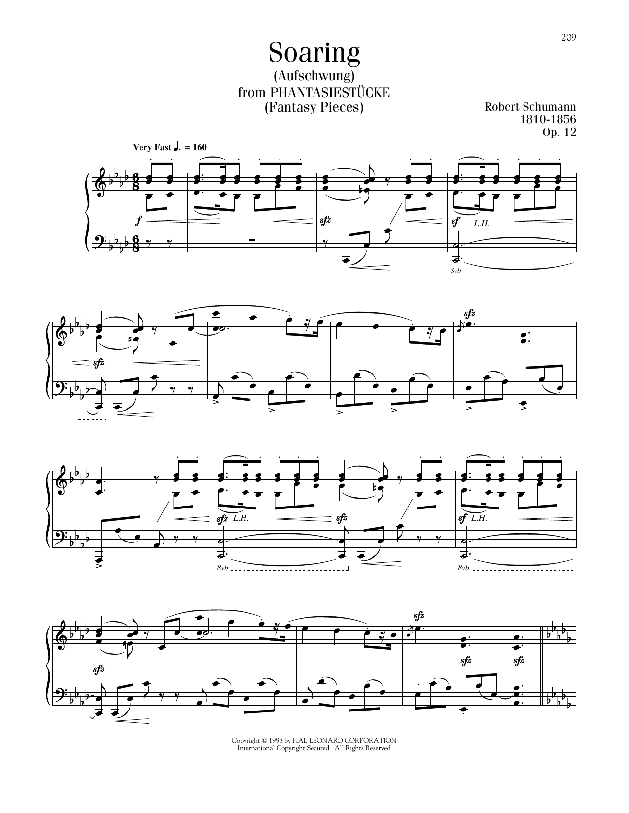 Product picture to: Soaring (Aufschwung), Op. 12, No. 2