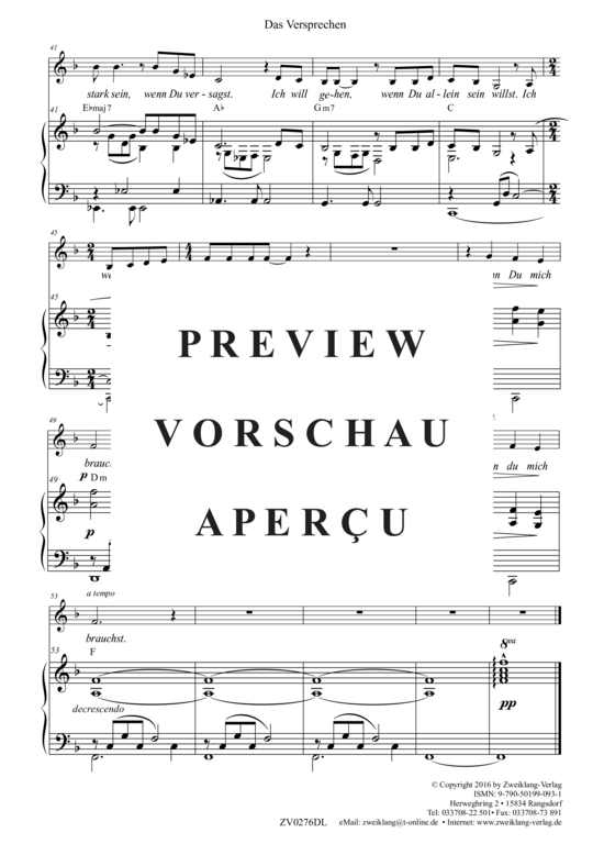 Product gallery: Page 5 of 7 Das Versprechen , , (voice + piano)