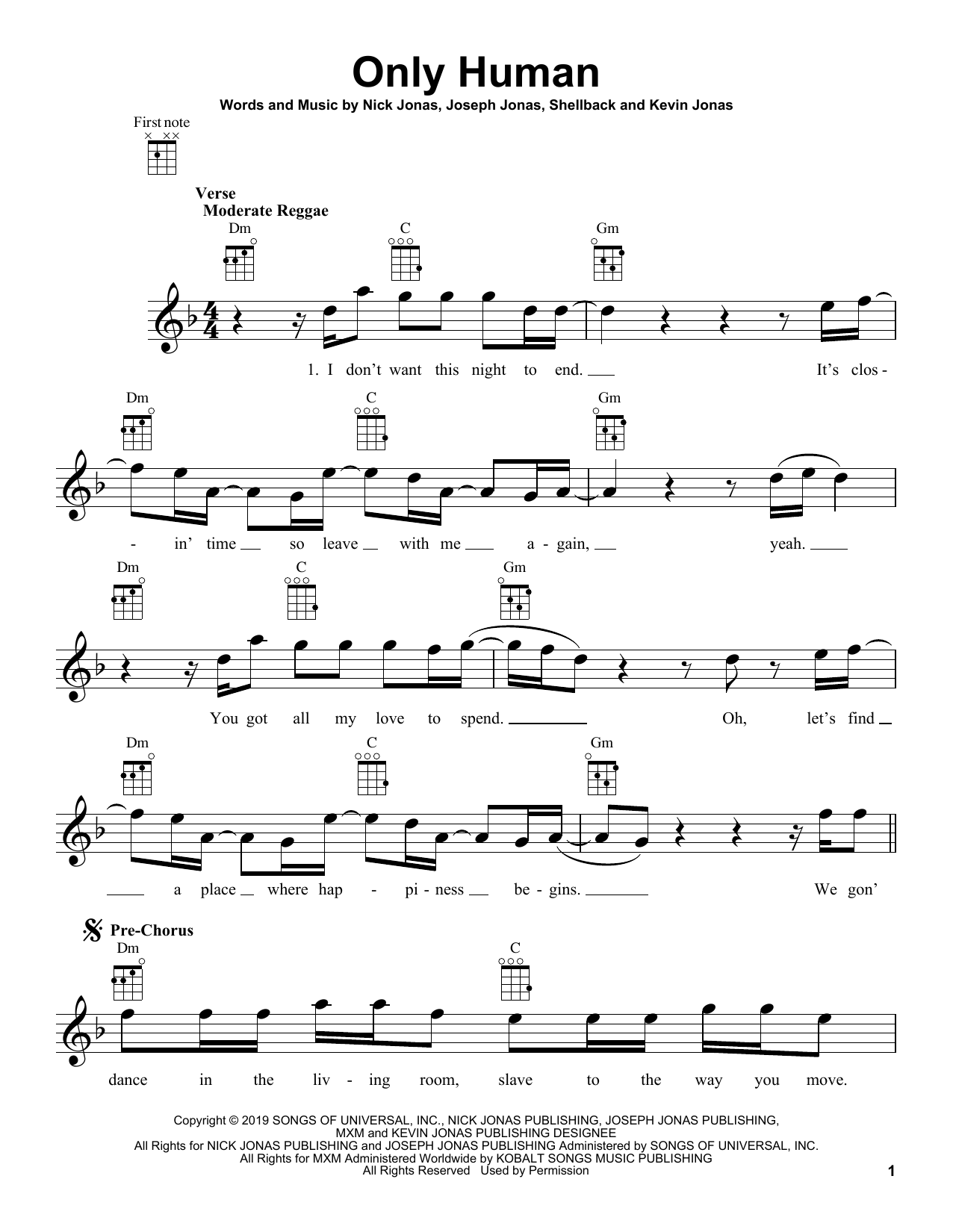 Product gallery: Page 1 of 1 Only Human, Jonas Brothers