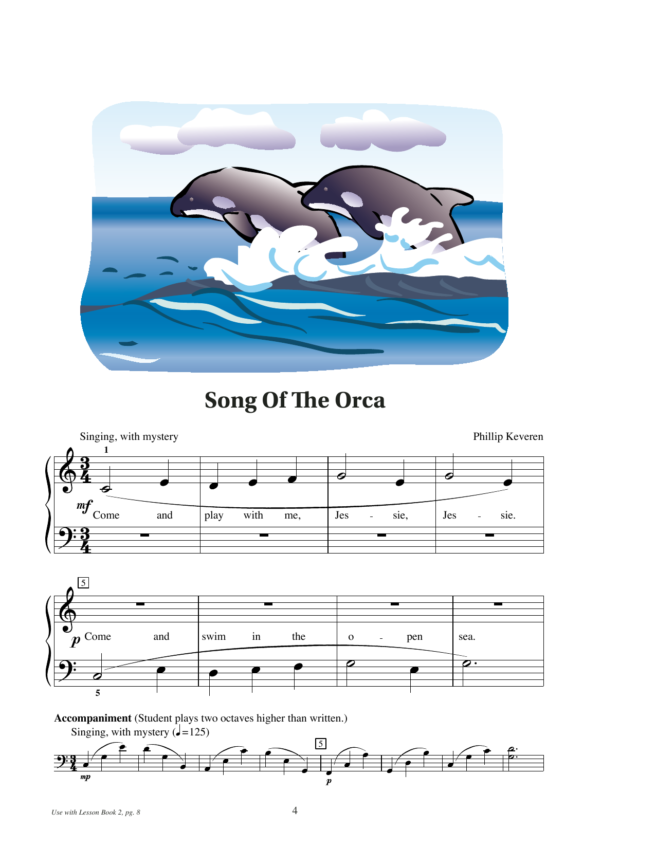 Produktgalerie: Seite 1 von 1 Song Of The Orca, Phillip Keveren, Klavier