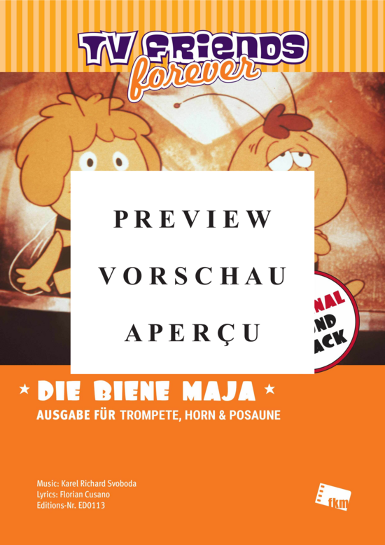 gallery: Biene Maja , Gott, Karel, (Blechbläser Trio Trompete in B, Horn in F + Posaune)