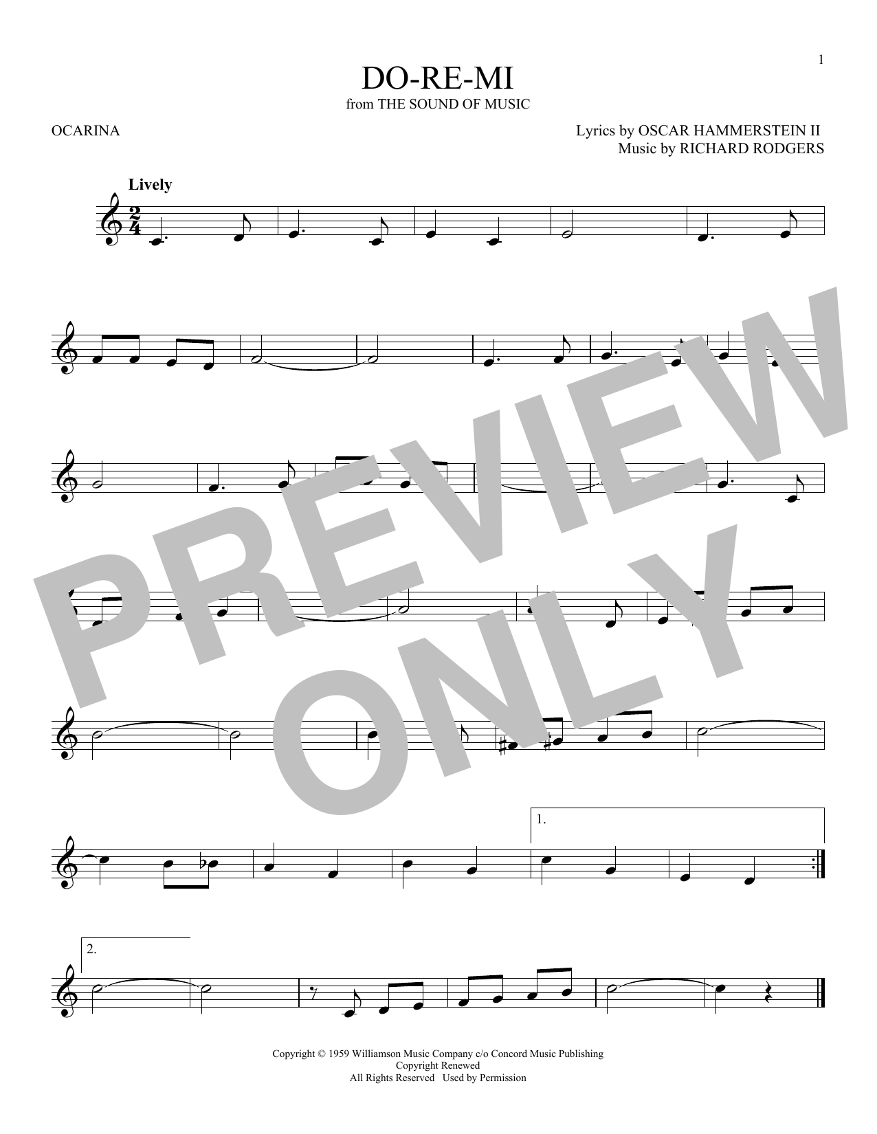 Product gallery: Page 1 of 1 Do-Re-Mi (from The Sound Of Music), Rodgers & Hammerstein