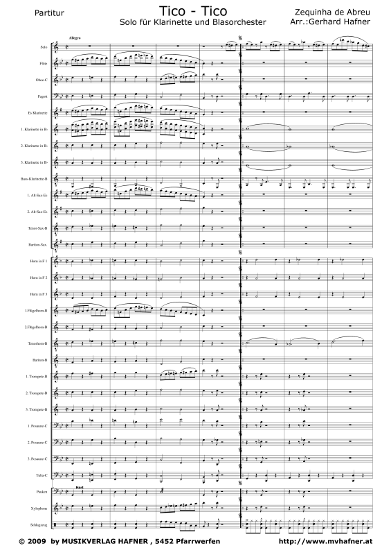 Product gallery: Page 1 of 11 Tico - Tico, , (large wind orchestra)