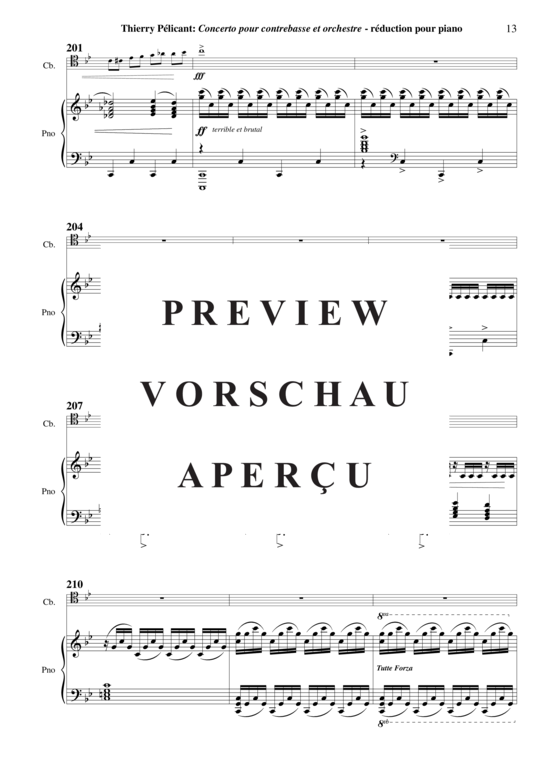 Product gallery: Page 16 of 21 Concerto for Contrabass and Orchestra, piano reduction and solo part , , (double bass + piano)