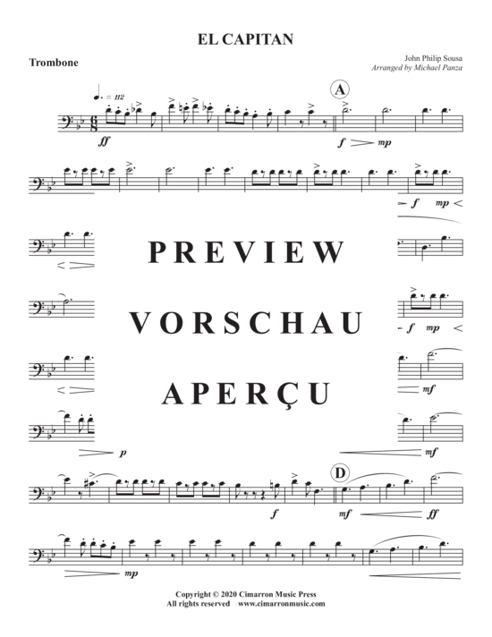 Produktgalerie: Seite 15 von 18 El Capitan , , (Blechbläser Quintett)