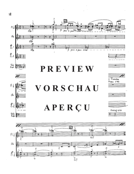 Produktgalerie: Seite 20 von 21 Concertino , , (Gemischtes Ensemble 2x Flöte, Oboe, 2x Klarinette +Euphonium Solo)