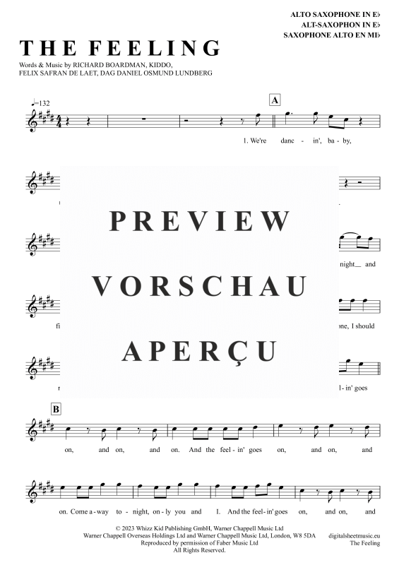 Product gallery: Page 2 of 4 The Feeling, Frequencies, Lost, Alto Saxophone