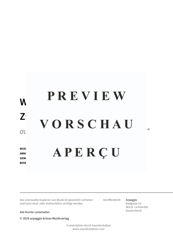 Produktgalerie: Seite 3 von 7 Weihnachtskugeln unterm Zweig - aus dem Album Barock und Jazz zum Fest, , (Querflöten Duett)