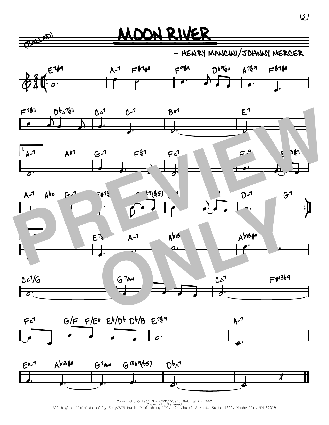 Product gallery: Page 1 of 1 Moon River (arr. David Hazeltine), Andy Williams