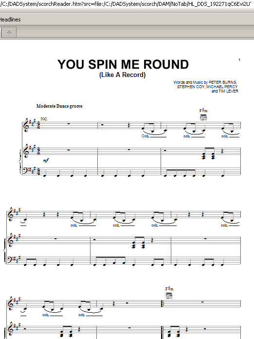 Produktbild zu: You Spin Me Round (Like A Record)