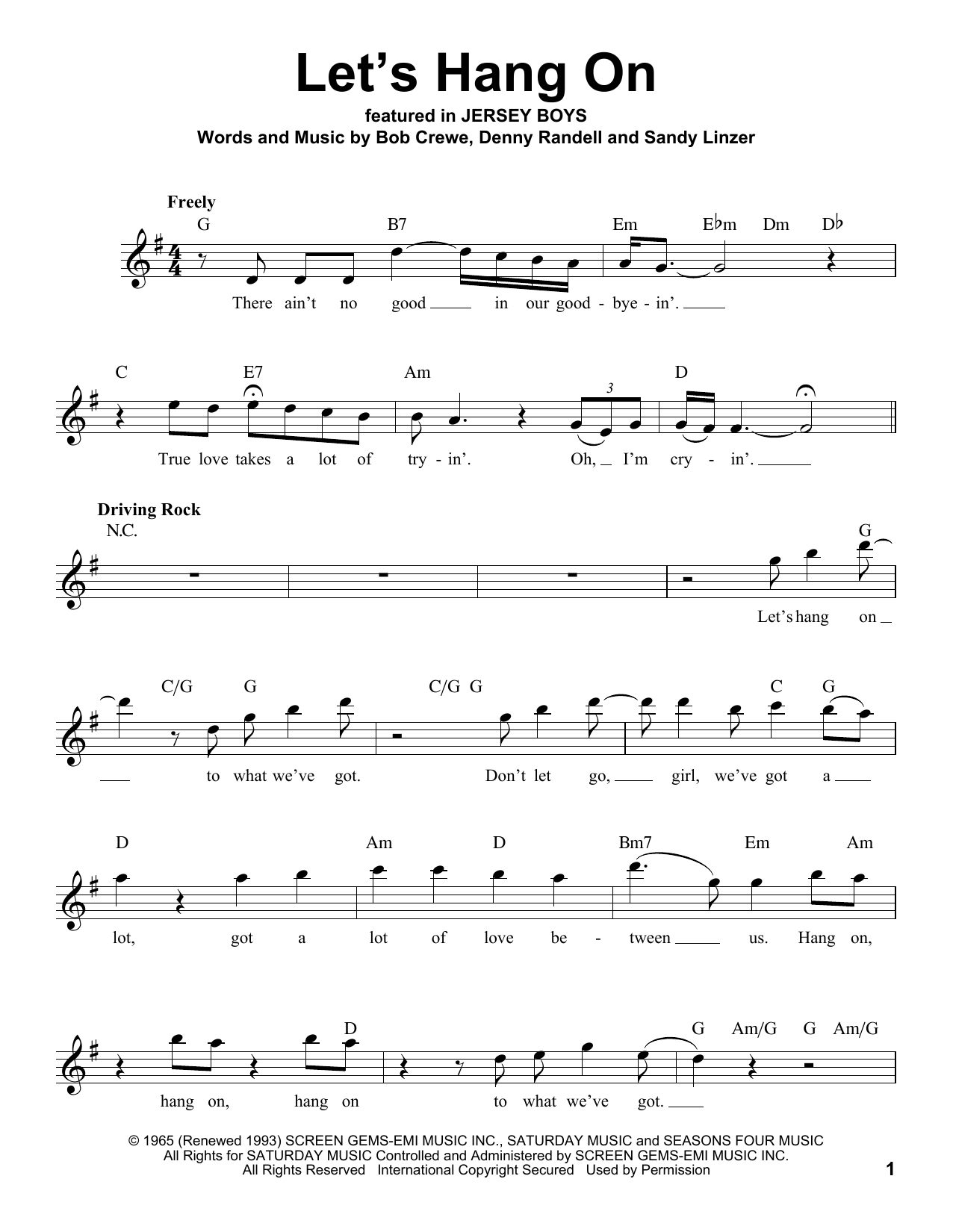 Produktbild zu: Let's Hang On