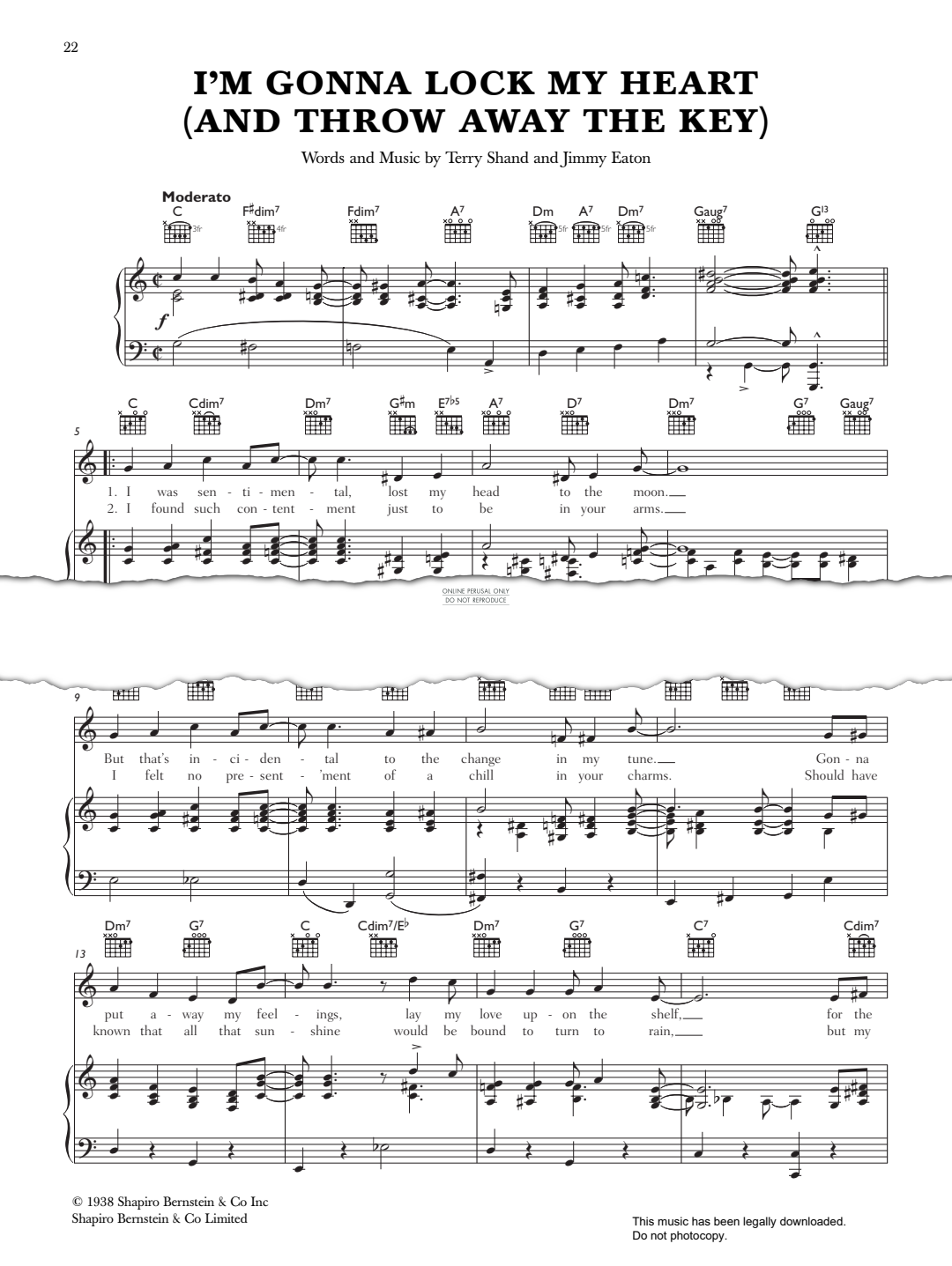 Produktbild zu: I'm Gonna Lock My Heart (And Throw Away The Key)