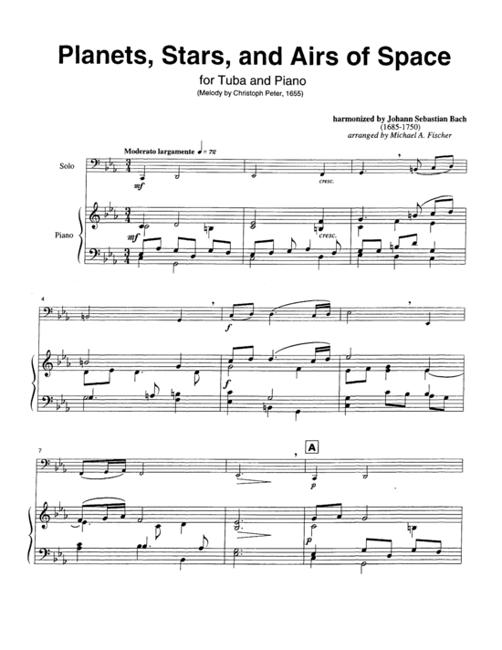 Produktbild zu: Planets, Stars and Airs of Space J.S. Bach