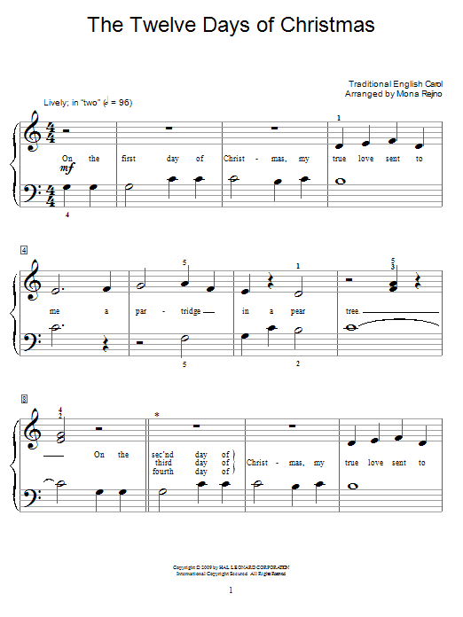 Product gallery: Page 1 of 1 The Twelve Days Of Christmas, Traditional English Carol