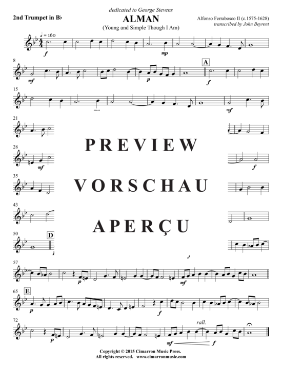 Produktgalerie: Seite 7 von 10 Alman (Young and Simple Though I Am) , ,  (Blechbläserquintett)