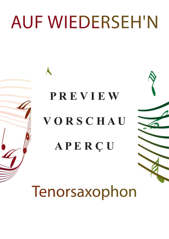 gallery: Auf Wiederseh´n (Soloinstrument in B + Akkorde) , Carol, René, Leadsheet