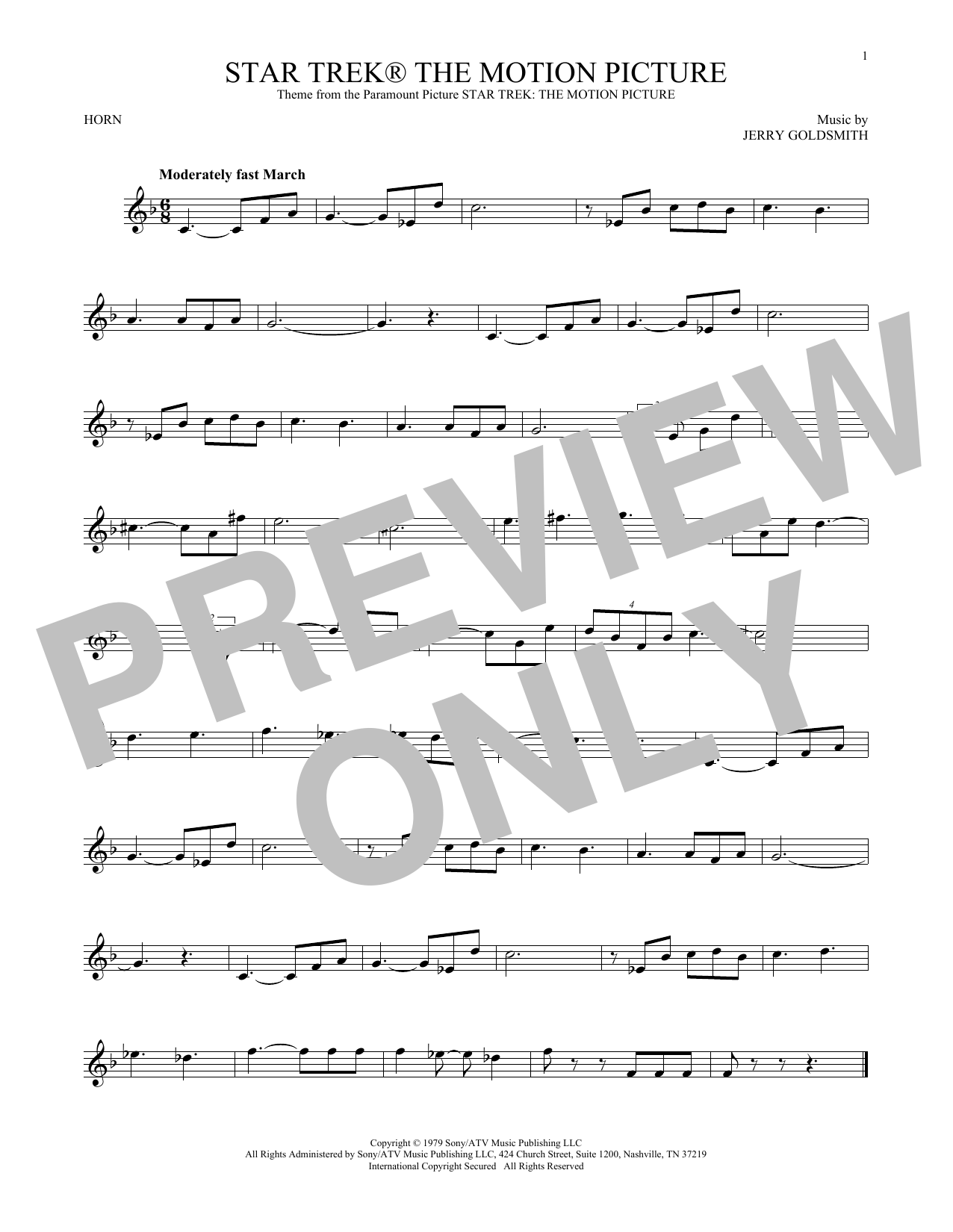 Produktgalerie: Seite 1 von 1 Star Trek The Motion Picture, Jerry Goldsmith, Horn