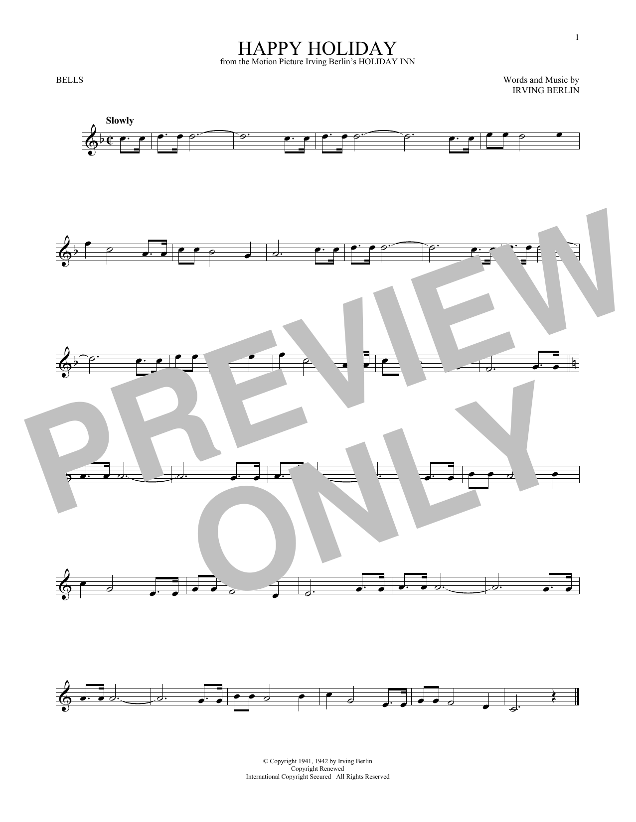 Produktgalerie: Seite 1 von 1 Happy Holiday, Irving Berlin, Percussion