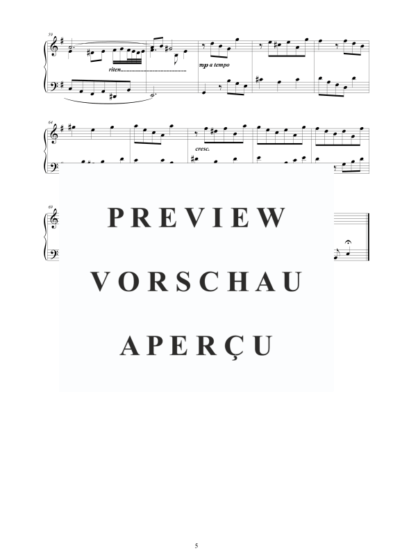 Produktgalerie: Seite 6 von 9 5 Kleine Präludien BWV 939–943, , Klavier Solo