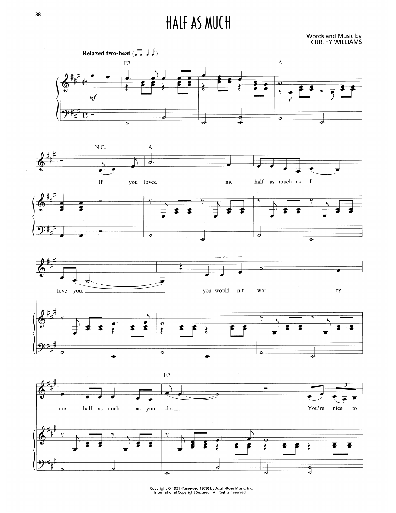 Produktgalerie: Seite 1 von 1 Half As Much, Patsy Cline, Gesang, Klavier