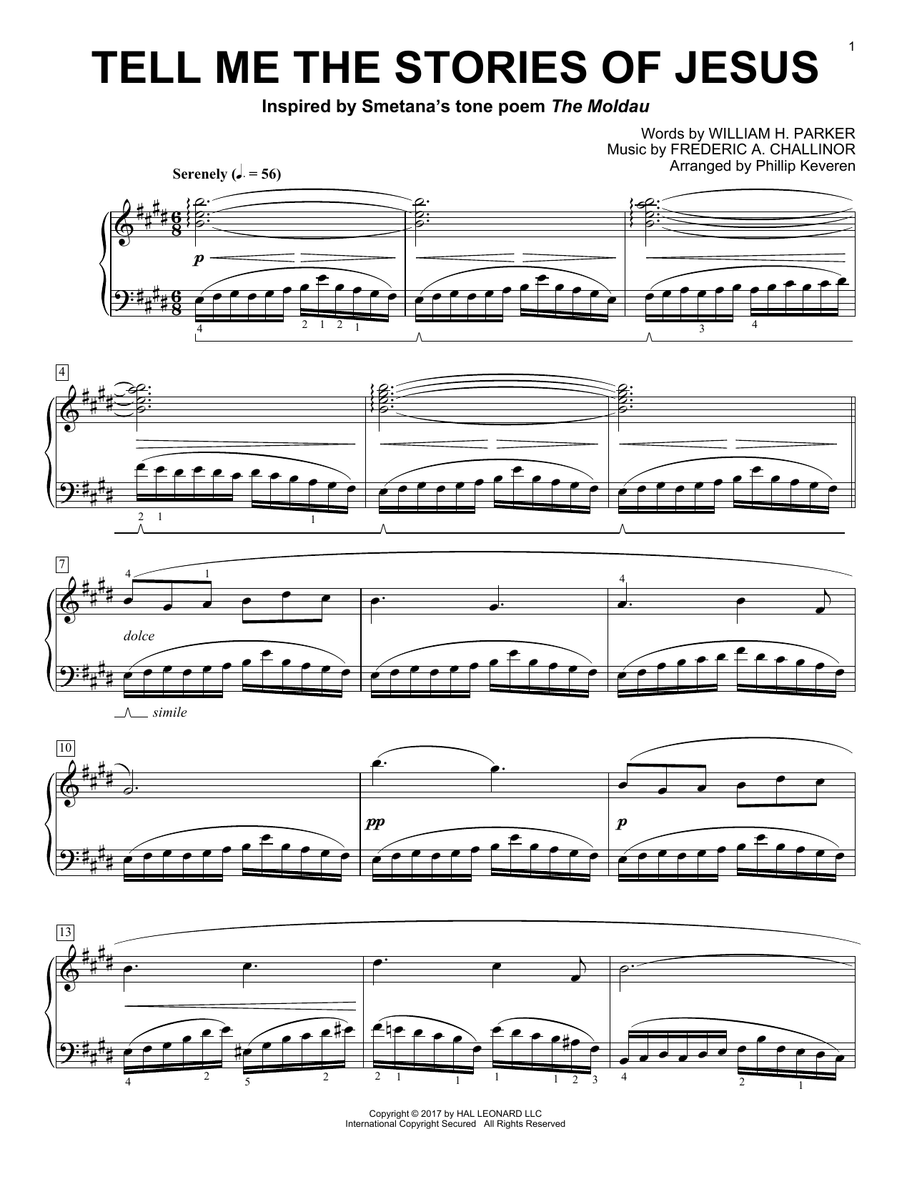 Product gallery: Page 1 of 1 Tell Me The Stories Of Jesus (arr. Phillip Keveren), William H. Parker