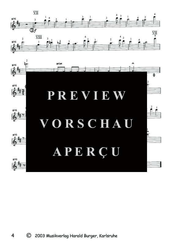 Produktgalerie: Seite 5 von 5 Concertino für 4 Gitarren, , Quartett Gitarre - Gitarre 1