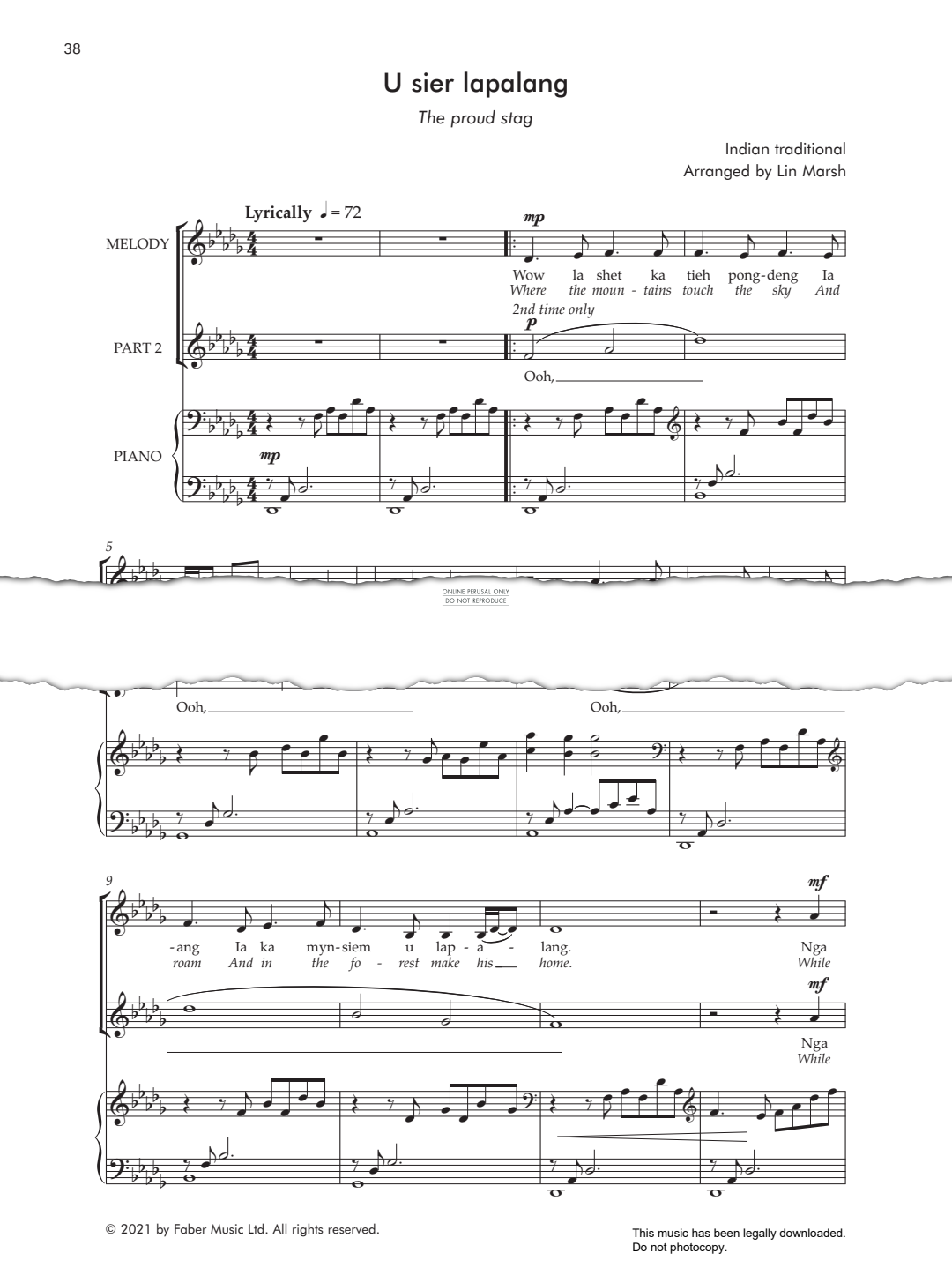 Produktbild zu: U sier lapalang (The Proud Stag)