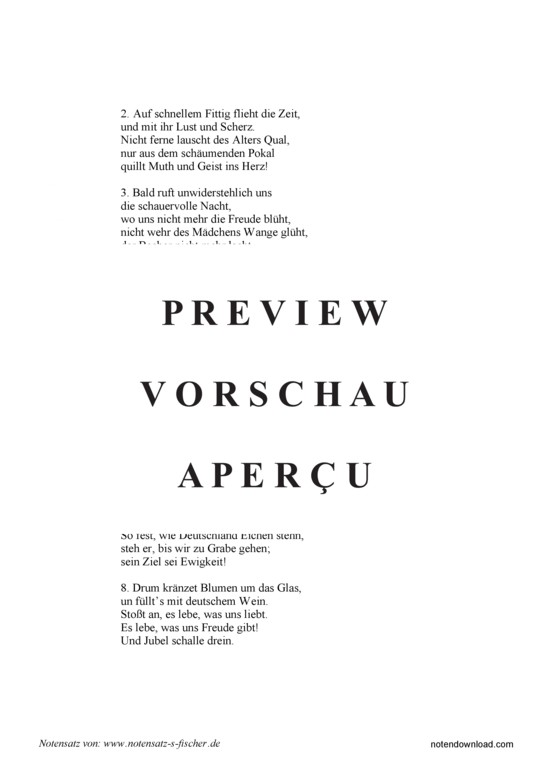 Product gallery: Page 3 of 3 Auf, auf, ihr Brüder, und seid froh , , Piano and Voice