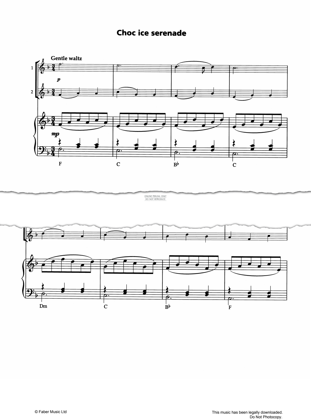 Product gallery: Page 1 of 1 Choc Ice Serenade, 